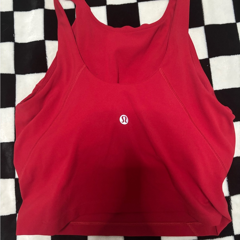 Lululemon Athletica Bold Red Tank Worn One Time